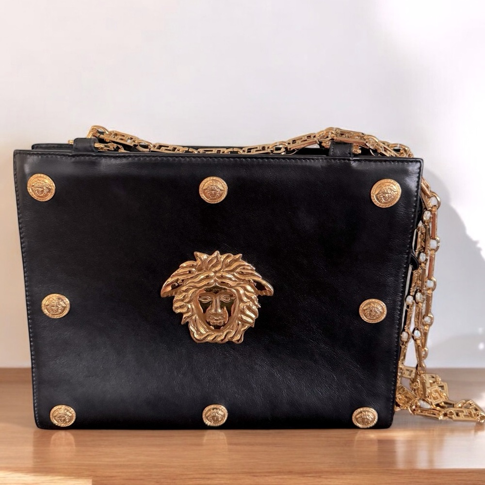 Versace Vintage Medusa Chain Shoulder Bag